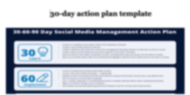 30-day action plan template