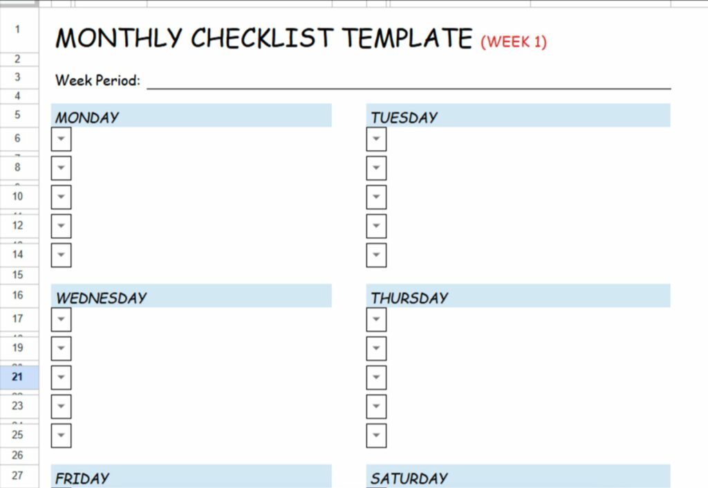 checklist-template-7