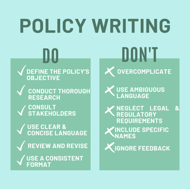 company policy writing services