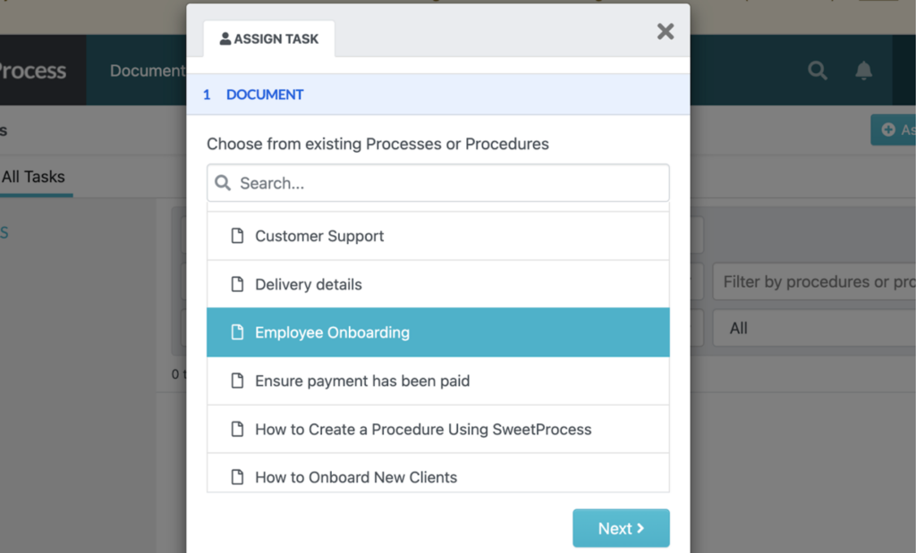 How to Delegate  – Task Management with SweetProcess 8