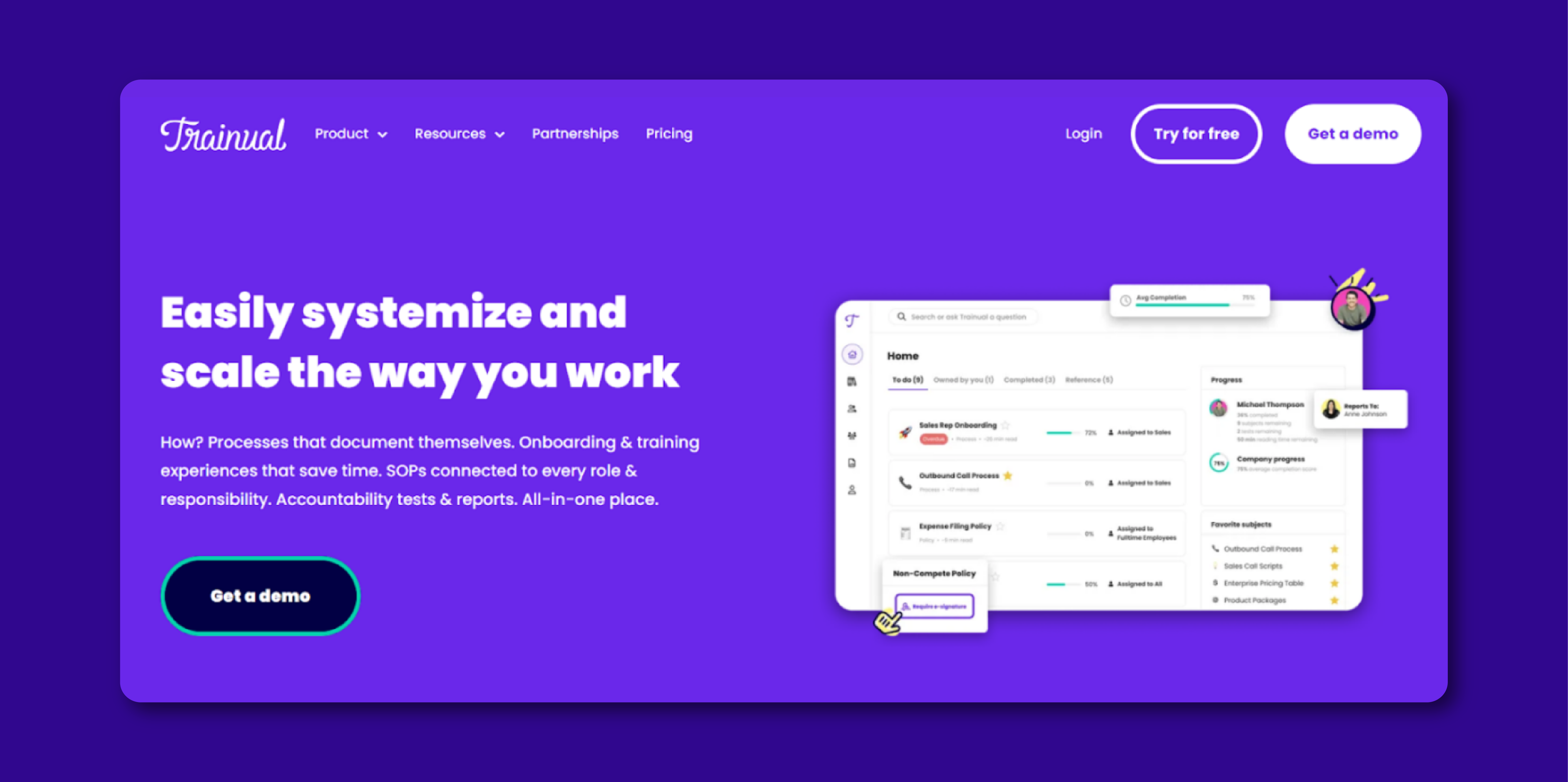 3. Trainual: Best TalentLMS Alternative for Employee Onboarding