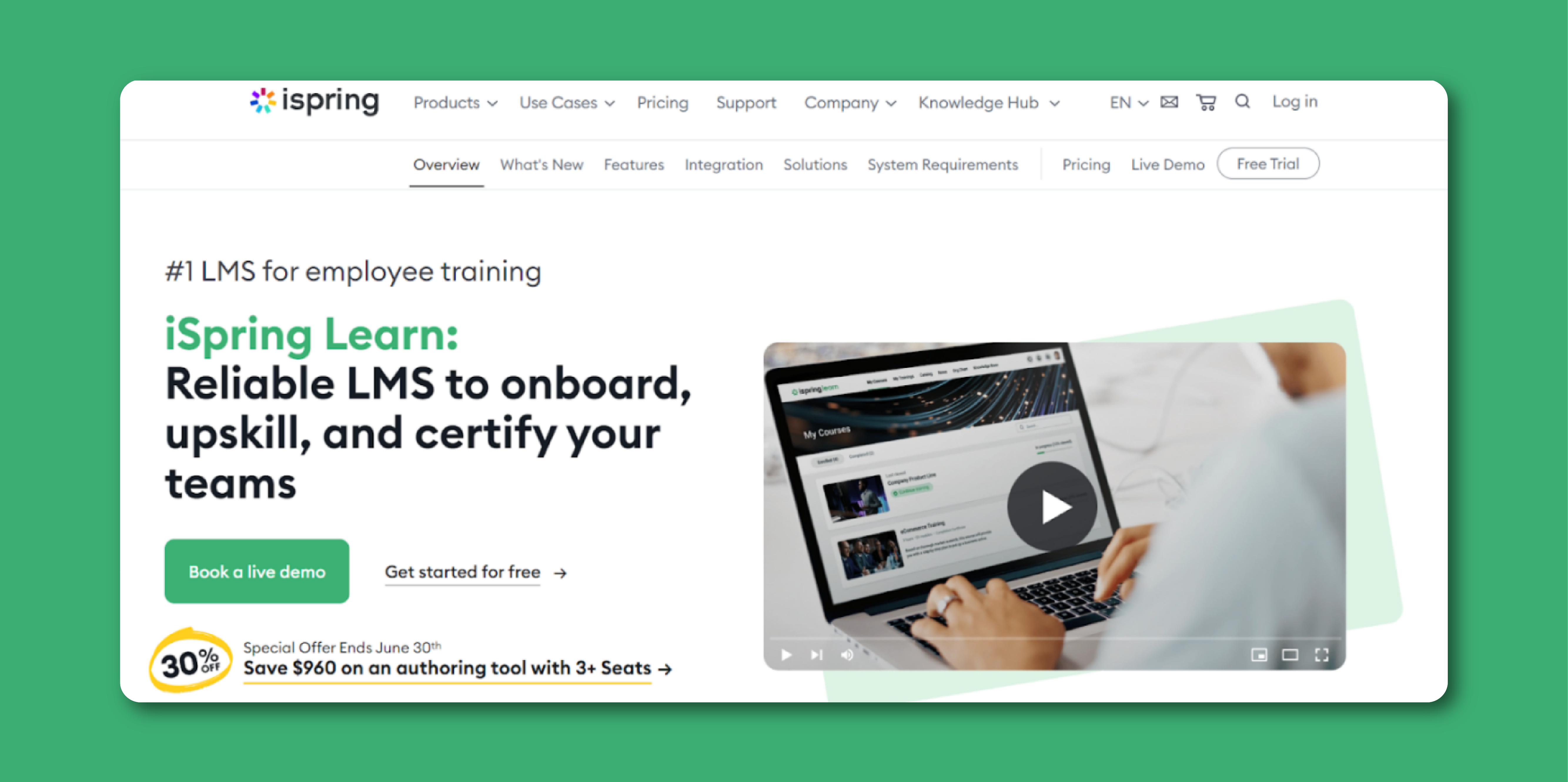 8. iSpring Learn: Best TalentLMS Alternative for Corporate Training