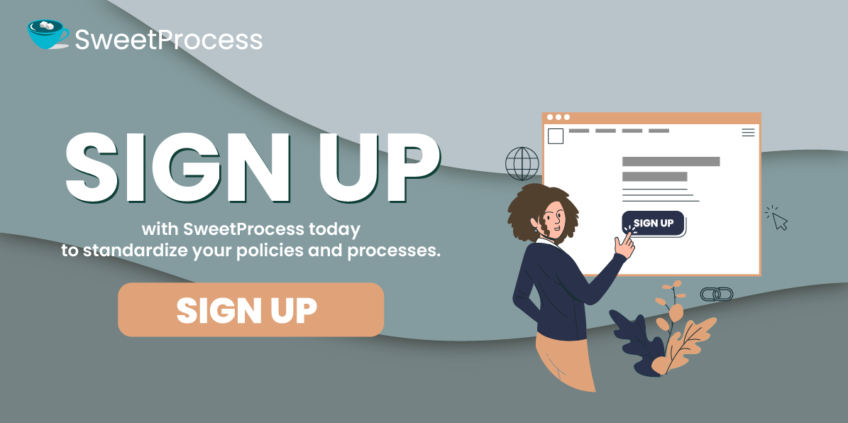 Sign up for sweetprocess for free