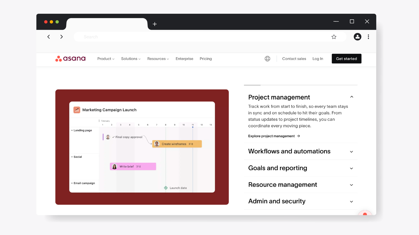 Asana: Best for Online Task Management