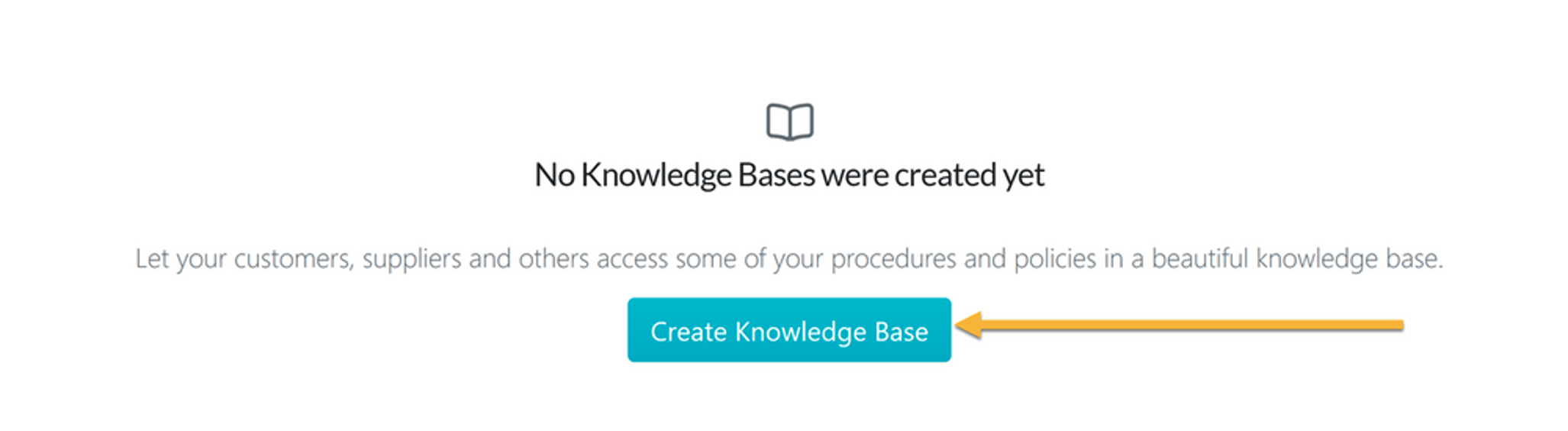 click the “Create Knowledge Base” button.