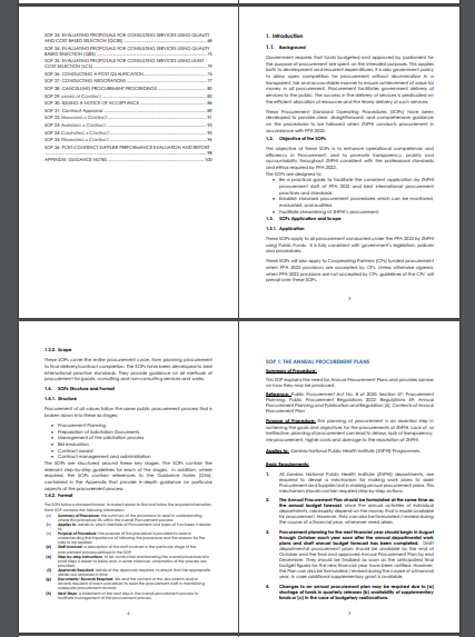 13) Procurement SOP Template