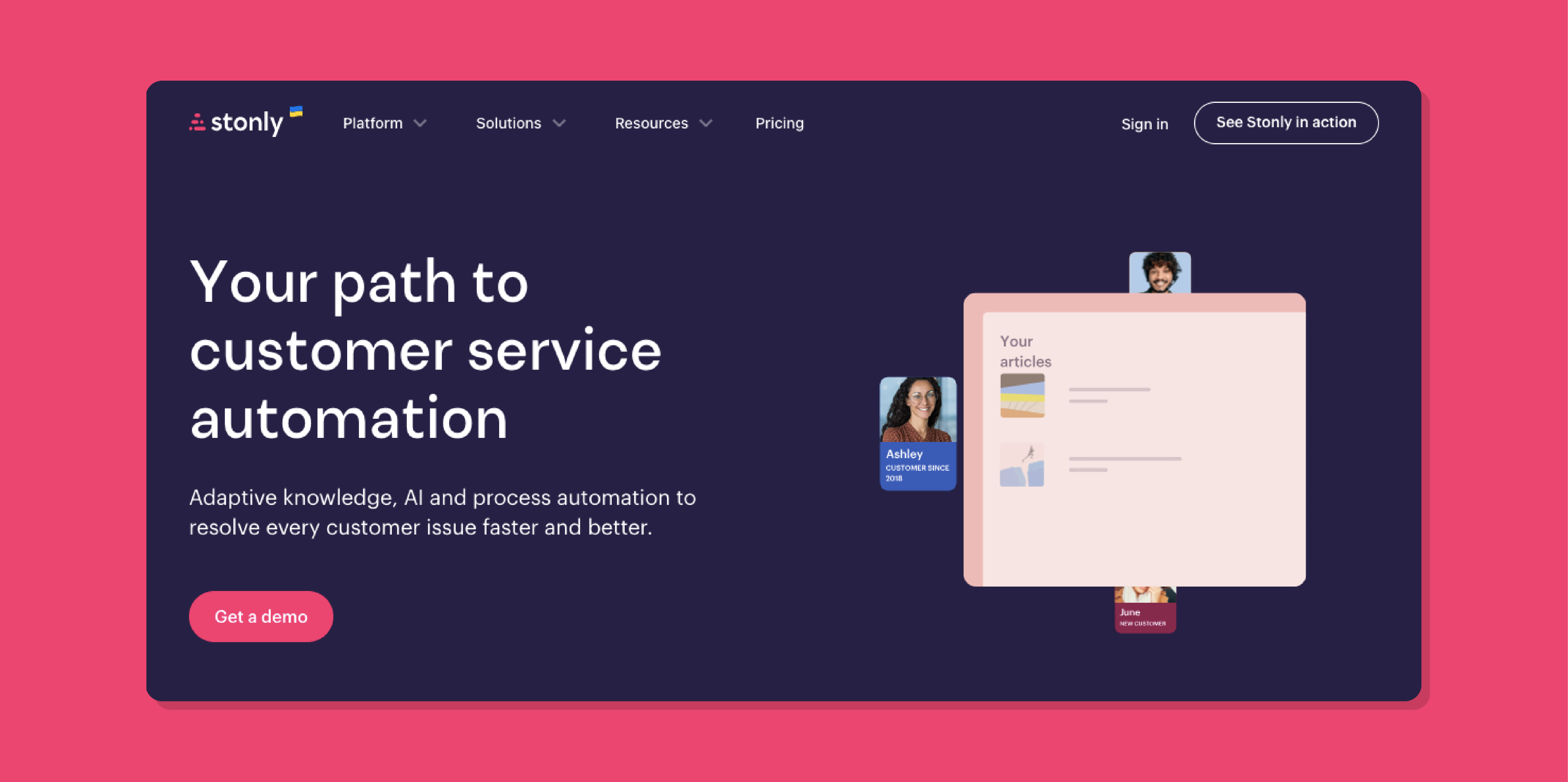 11. Stonly: Best User Manual Software for Customer Service Knowledge Management