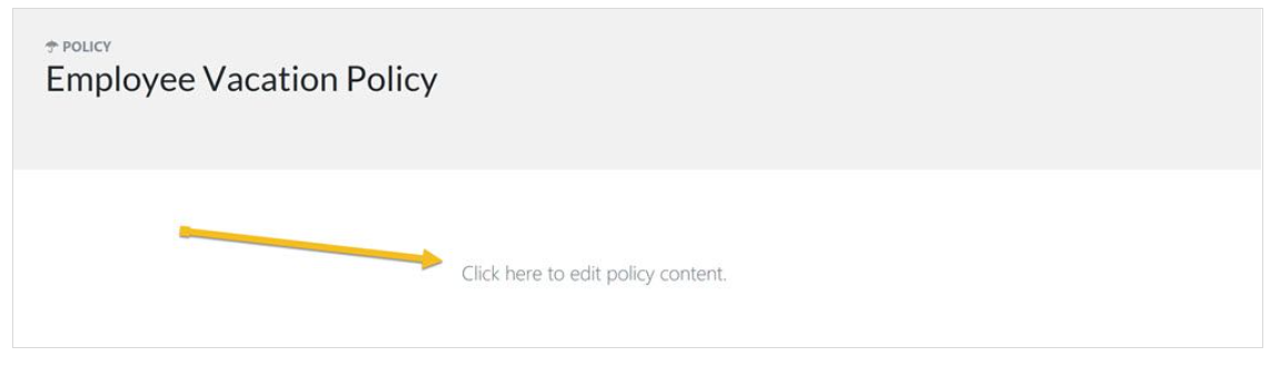 You may edit the policy by adding an introduction or whatever you deem fit.