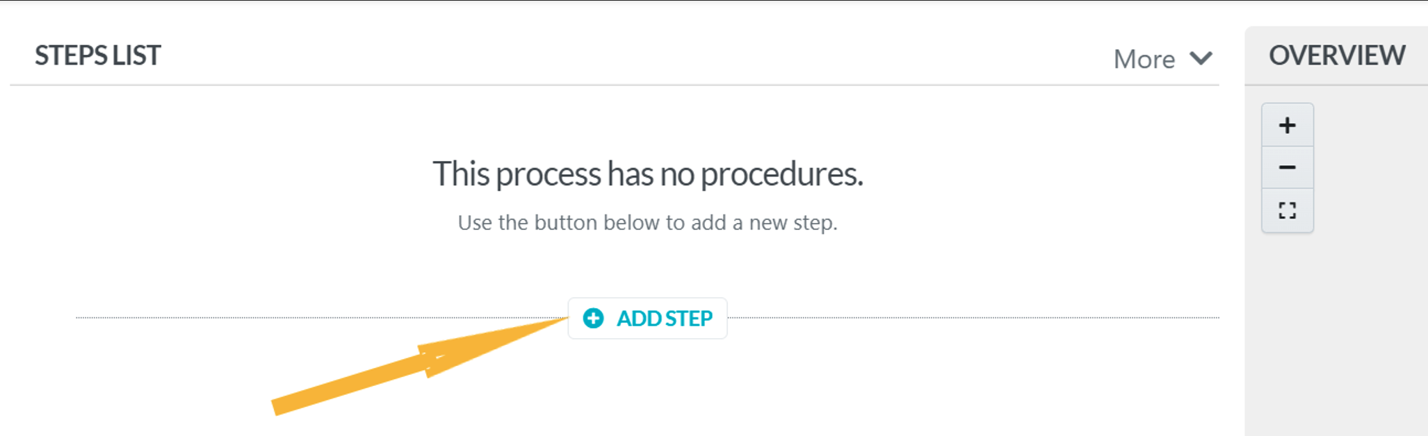 Next start creating your process by clicking on “Add Step.”